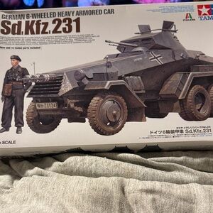 German Armored Car Model Kit - Black and Gray